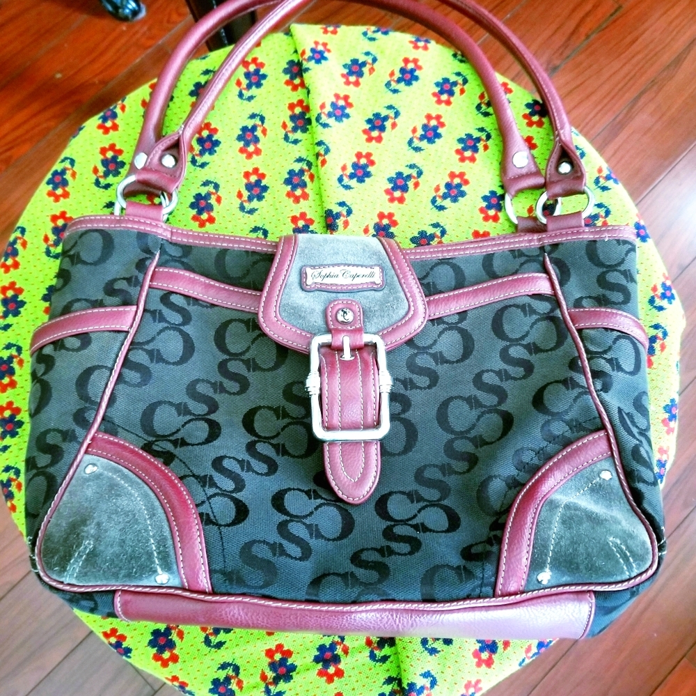 Multi compartment shoulder & handbag